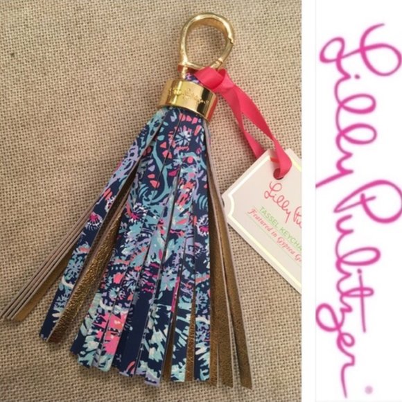 Lilly Pulitzer Tassel Keychain GYPSEA GIRL NWT! - Picture 10 of 10
